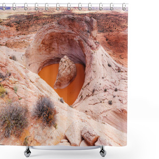 Personality  Sandstone Formations In Utah Shower Curtains
