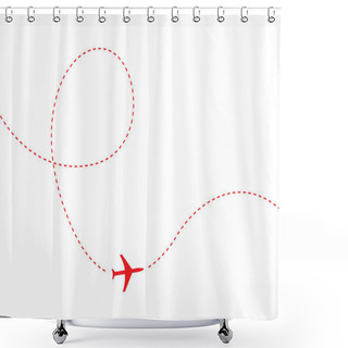Personality  Plane Shower Curtains
