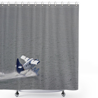 Personality  Float Plane Taking Off Shower Curtains
