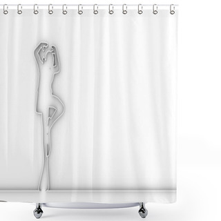 Personality  Diving Sport Concept Shower Curtains