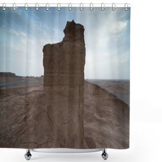 Personality  The Magnificent Dasht-e Lut Deserts, Famous For Its Rock Formations Called Kaluts Or Kalouts Near The City Kerman In Iran, One Of The Hotest Place In The World Shower Curtains