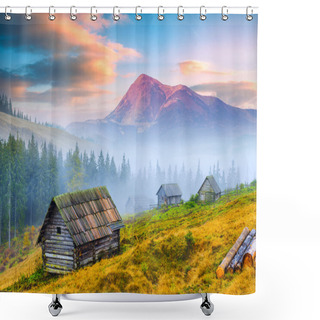 Personality  Carpathian Mountain Valley Shower Curtains