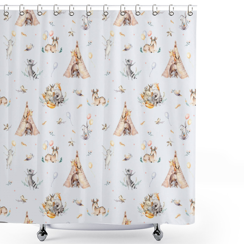 Personality  Cute Animals Pattern Shower Curtains