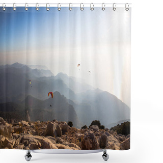 Personality  Paragliders Shower Curtains