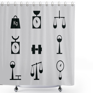 Personality  Scales, Weighing, Weight, Balance Shower Curtains