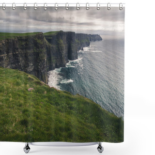 Personality  Cliffs Of Moher, Ireland's Landmark Shower Curtains