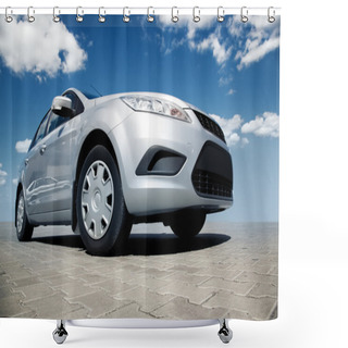 Personality  Modern Car Shower Curtains
