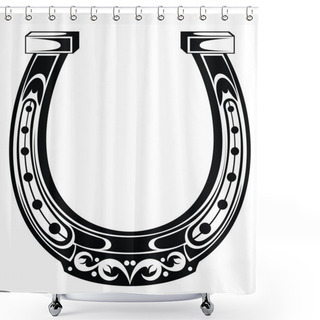 Personality  Horseshoe Shower Curtains