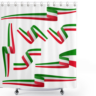 Personality  Collection Of Italian Country Flag Banners Shower Curtains