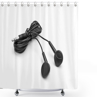 Personality  Earphones Shower Curtains