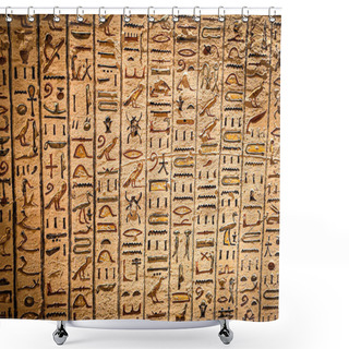 Personality  Ancient Egyptian Writing, Egyptian Hieroglyphs. Shower Curtains