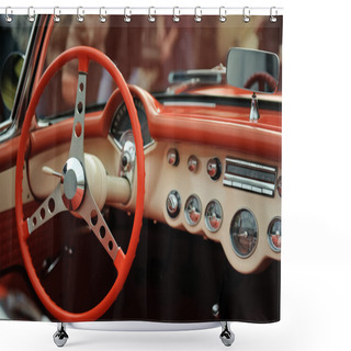 Personality  Interior Old Luxury Car Shower Curtains