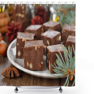 Personality  Chocolate Fudge Shower Curtains