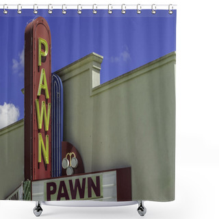 Personality  Pawn Shop Entrance Shower Curtains