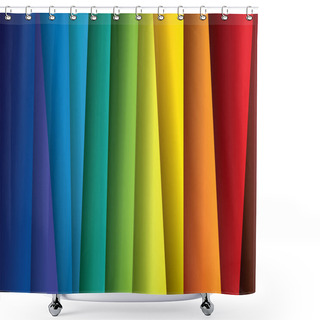 Personality  Abstract Colorful Paper Or Sheets Background (backdrop) - Vector Shower Curtains