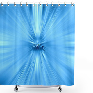 Personality  Abstract Blue Background Shower Curtains