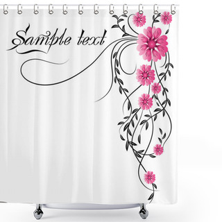 Personality  Corner Ornament Shower Curtains