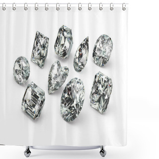 Personality  Diamond Cuts Shower Curtains