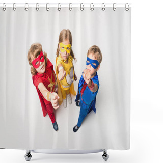 Personality  Superhero Kids Shower Curtains