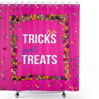 Personality  Frame Of Colorful Candies Shower Curtains