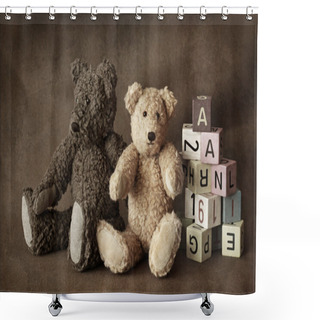 Personality  Teddy Bears Shower Curtains