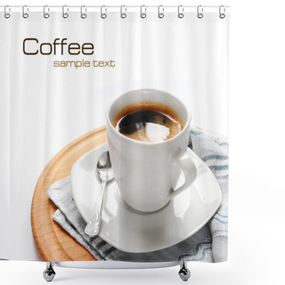 Personality  Coffee (easy To Remove The Text) Shower Curtains