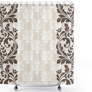 Personality  Vintage Greeting Card. Shower Curtains