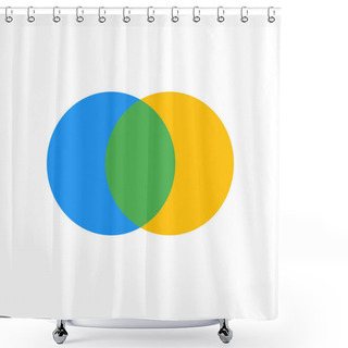 Personality  Business Chart Icon Shower Curtains