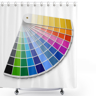 Personality  Pantone Color Palette Guide Shower Curtains