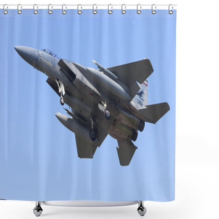 Personality  F-15 Eagle Landing Shower Curtains