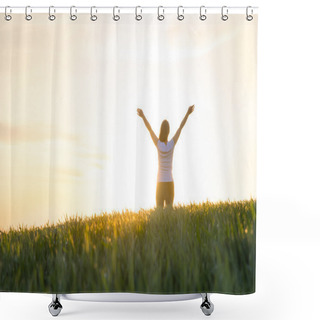 Personality  Woman Relaxing Shower Curtains