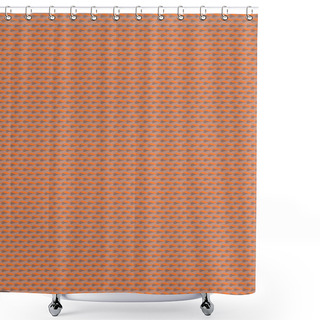 Personality  Small Ditsy Pattern With Oval Dots Placed In Rows Shower Curtains