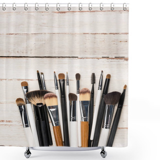 Personality  Various Makeup Brushes Shower Curtains