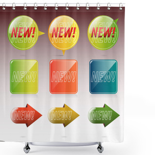 Personality  Sign New. Vector Illustration  Shower Curtains