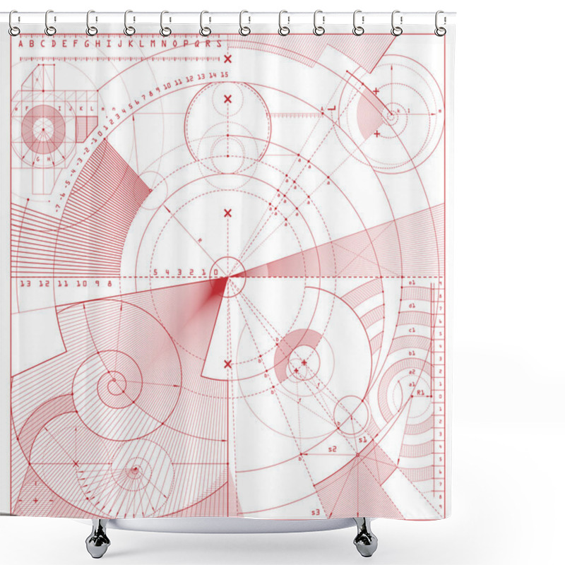 Personality  Draft background shower curtains