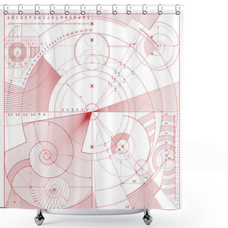 Personality  Draft Background Shower Curtains
