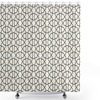 Personality  Abstract Seamless Geometric Islamic Wallpaper Pattern Shower Curtains