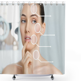 Personality  Healthy Face Shower Curtains