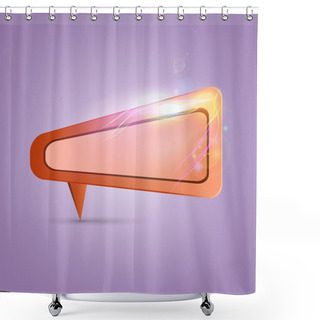 Personality  Speech Bubble Vector Illustration  Shower Curtains