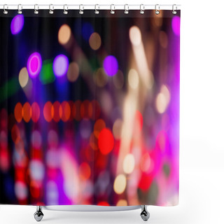 Personality  Defocused Entertainment Concert Lighting On Stage, Bokeh Shower Curtains