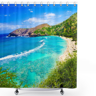 Personality  Snorkeling Bay In Oahu,Hawaii Shower Curtains