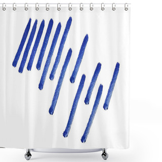 Personality  Illustration With Ight Blue Inscription Spring Vibes, In Hand Lettering Style, With Leaves And Texture, For Meeting Spring, Spring Holidays, Printing On Fabric Or Paper, And Digital Shower Curtains