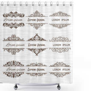Personality  Ornate Frames And Scroll Elements. Shower Curtains