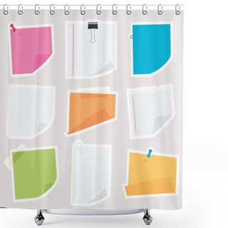 Personality  Note Papers Shower Curtains