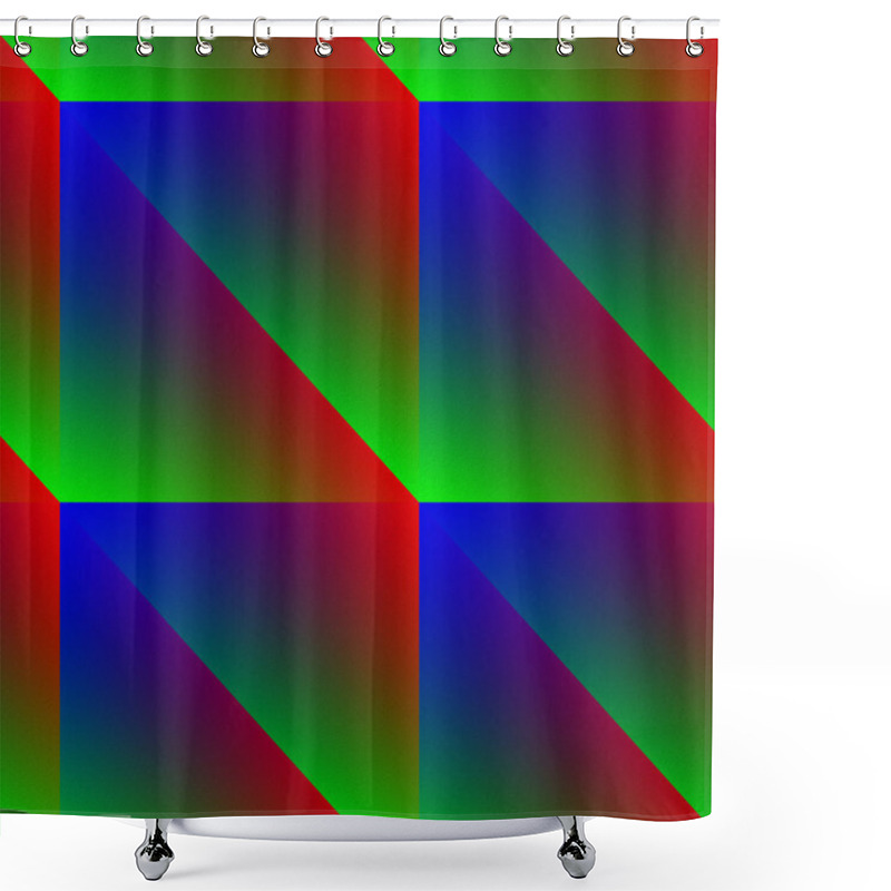 Personality  RGB Seamless Stucco Background. Shower Curtains