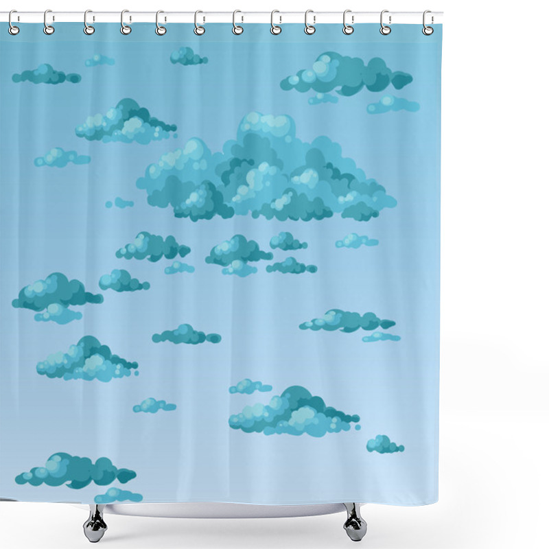 Personality  The sky and storm clouds. shower curtains