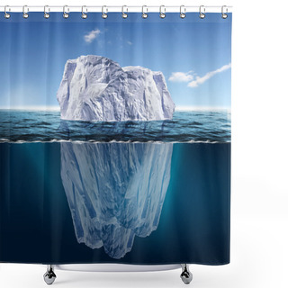 Personality  Melting Iceberg Shower Curtains