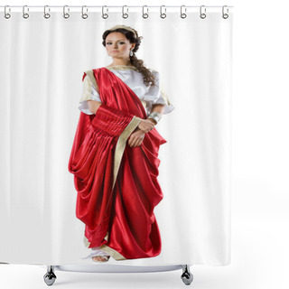 Personality  Roman-Greek Goddesses, Isolated On White Shower Curtains