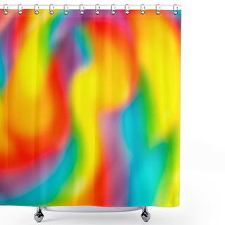 Personality  Abstract Color Rainbow Background, Blur Shower Curtains