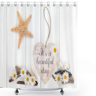 Personality  Its A Beautiful Day Shower Curtains